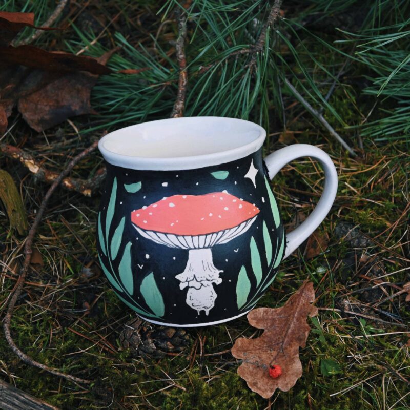 Muchomor (matowy) - kubek 500ml.