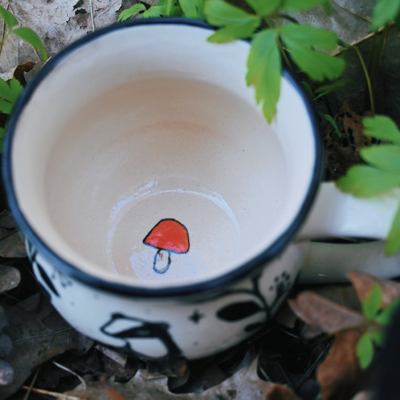 Borsuk - biały kubek 350 ml - obrazek 2