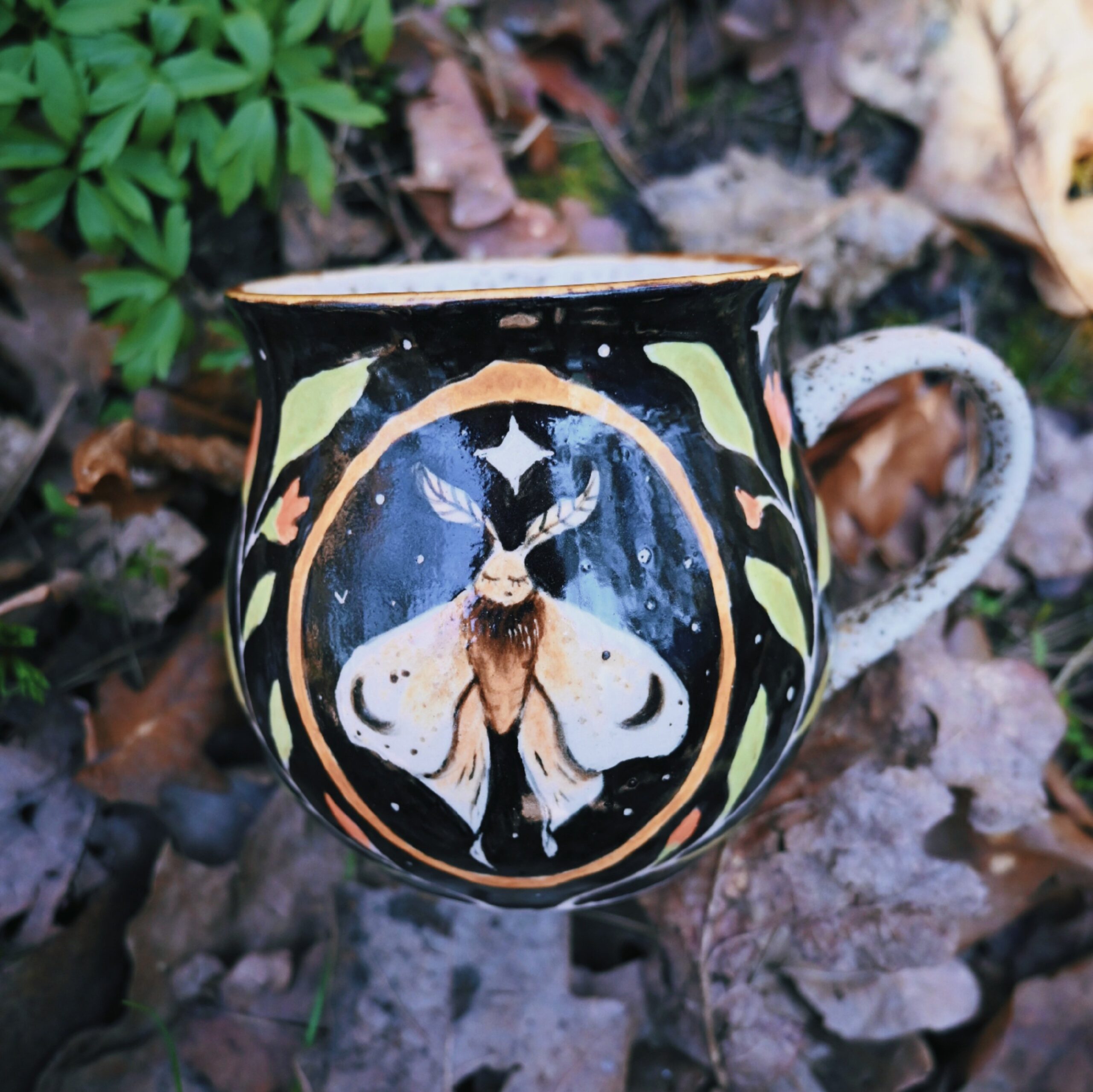 Ćma ciemno-brązowy kubek 500 ml - obrazek 2